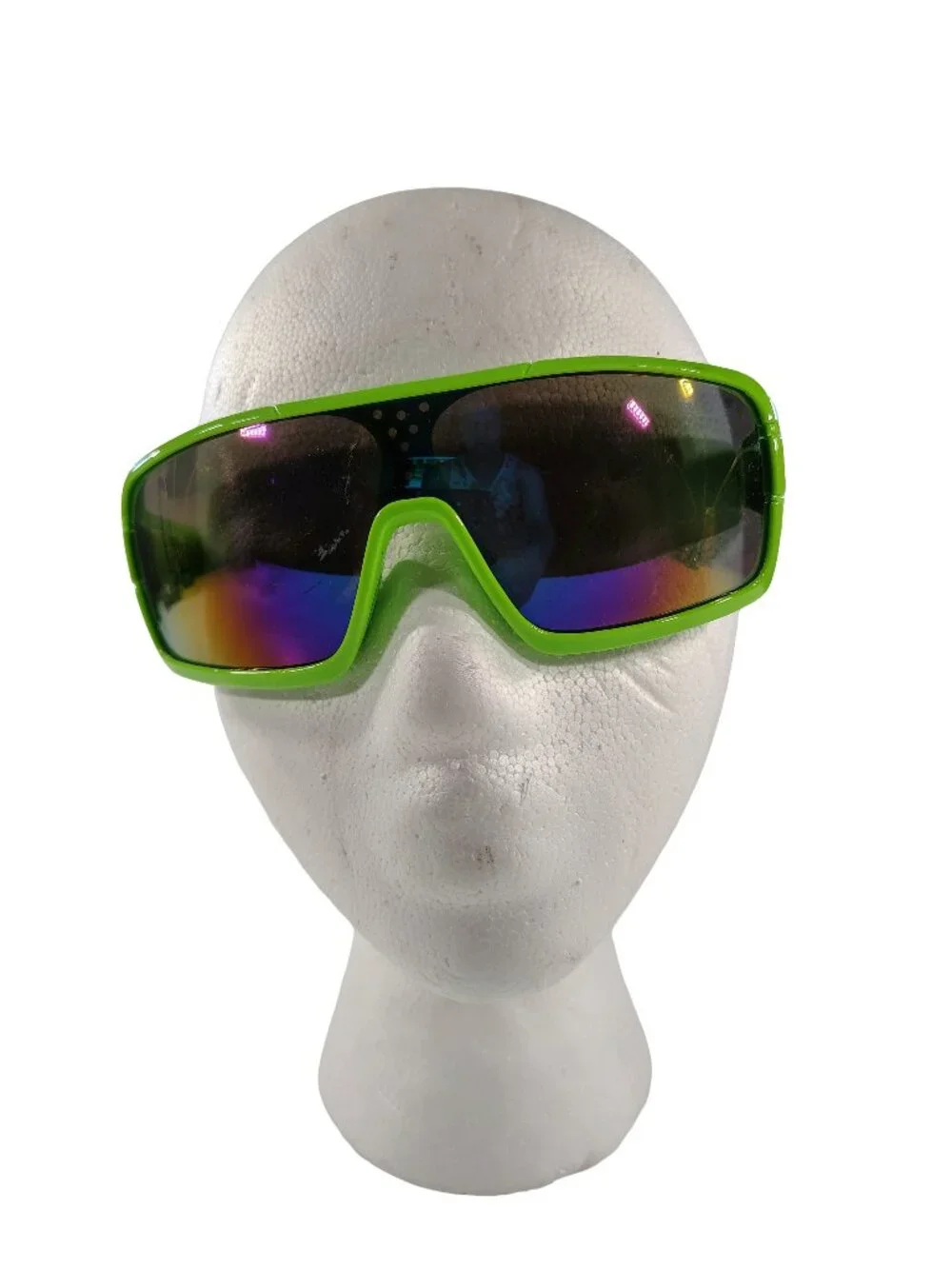 Men's Green Polarized 80's Ski Themed Generic Unbranded Sunglasses